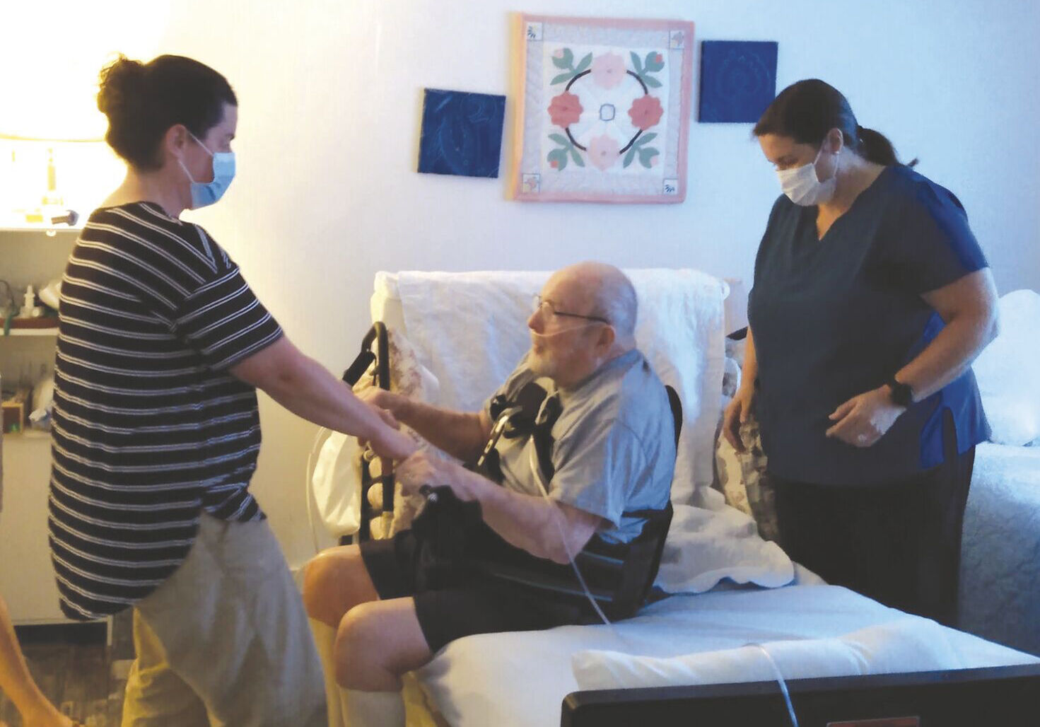 Local family supported in many ways with home care, hospice services